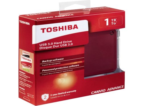 TOSHIBA 1Tb External Hdd Usb3.0 Red - Image 1